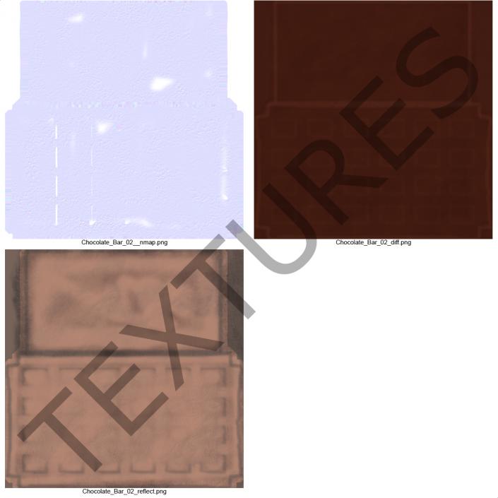 3D model Chocolate Bar 2